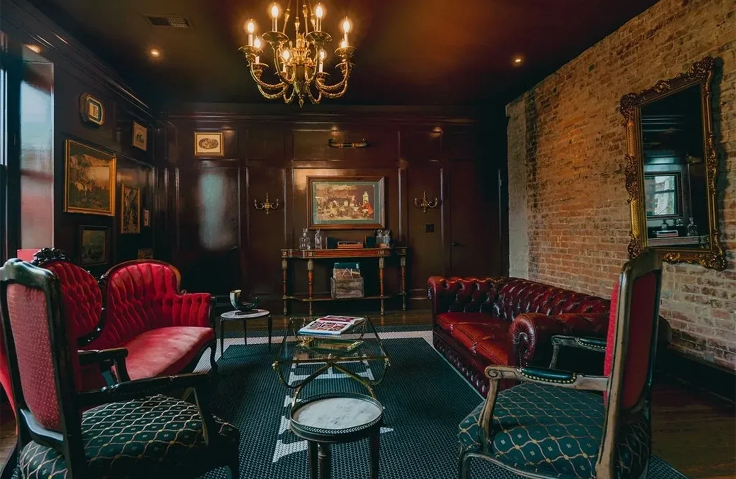 A living room with couches and tables in it